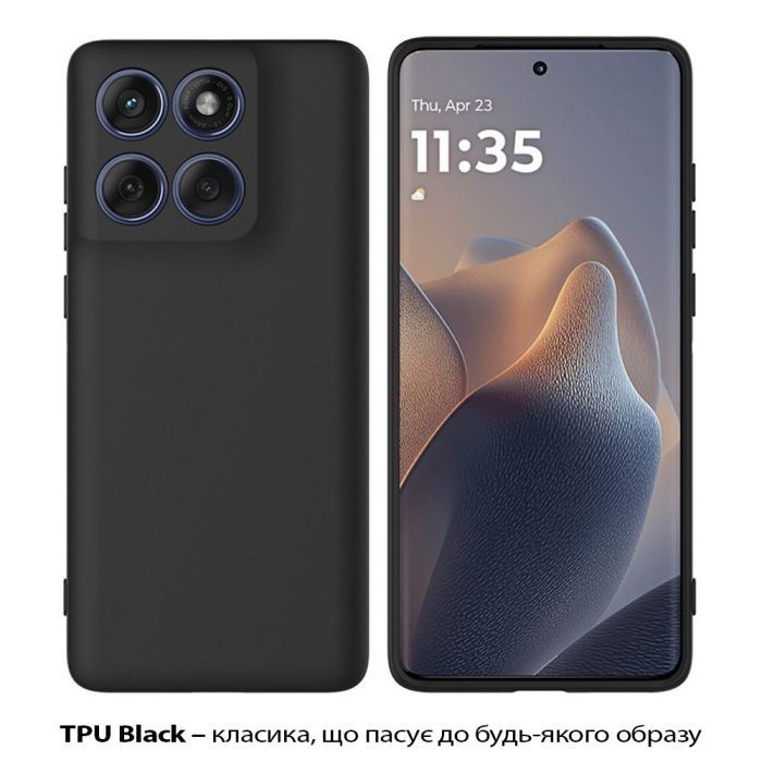 Чехол для мобильного телефона BeCover Silicone Motorola Edge 60 Black (713770) изображение 2