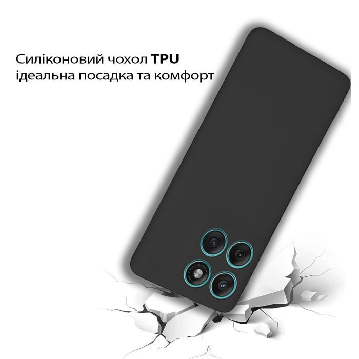 Чехол для мобильного телефона BeCover Silicone Motorola Edge 60 Black (713770) изображение 3
