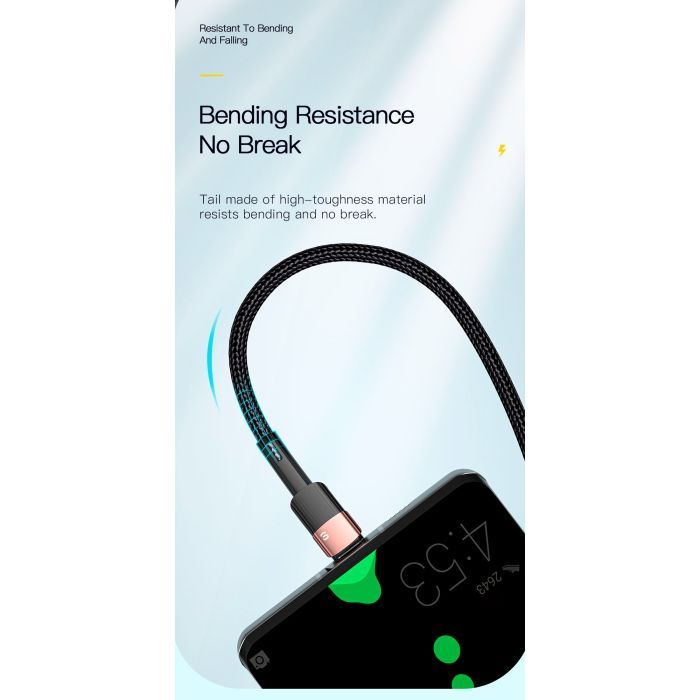 Дата кабель USB 2.0 AM to USB-C 3.0m 7A black Essager (EXCT-XCC01) зображення 8
