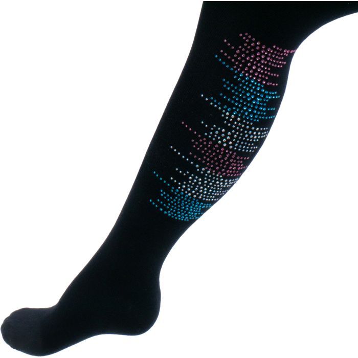Колготки дитячі BNM зі стразами (M0C0302-2031-13G-black) зображення 3