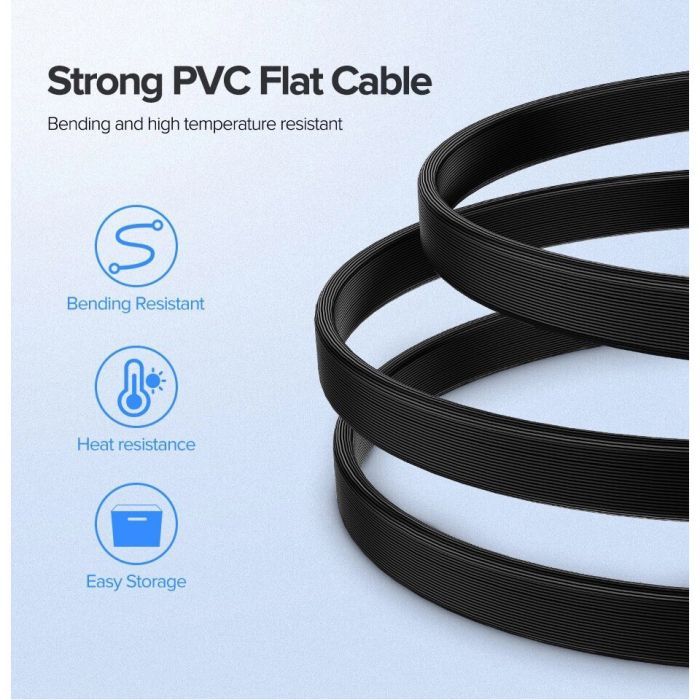 Кабель для передачи данных SATA 3 Data Cable 0.5m US217 Black UGREEN (30796) изображение 6