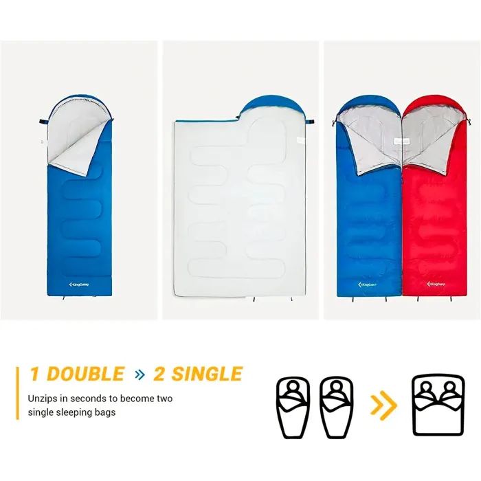 Спальний мішок KingCamp Oasis 250 Blue (KS3121_BLUE_L_01) зображення 5