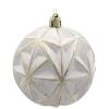 Ялинкова іграшка Chomik пластикові кульки 4 шт, 8 см, біло-золотисті (5900779897243) зображення 2