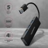 Концентратор AXAGON USB 3.1 to 4xUSB 3.0 black (HUE-G1A) изображение 2