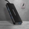 Концентратор AXAGON USB 3.1 to 4xUSB 3.0 black (HUE-G1A) изображение 5