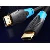 Кабель мультимедийный HDMI M to HDMI M 0.75m black Vention (AACBE) изображение 2