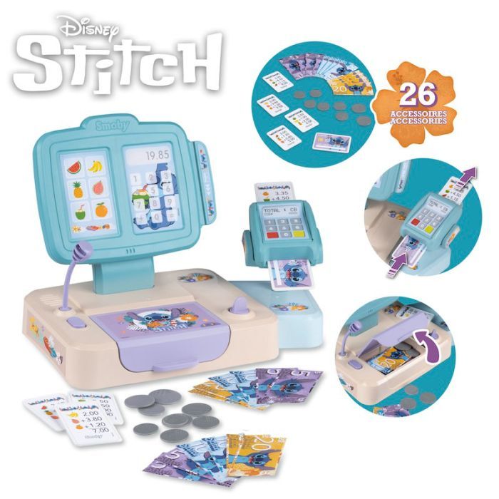 Игровой набор Smoby Дисней Стич Касса супермаркета (7600350119) изображение 4