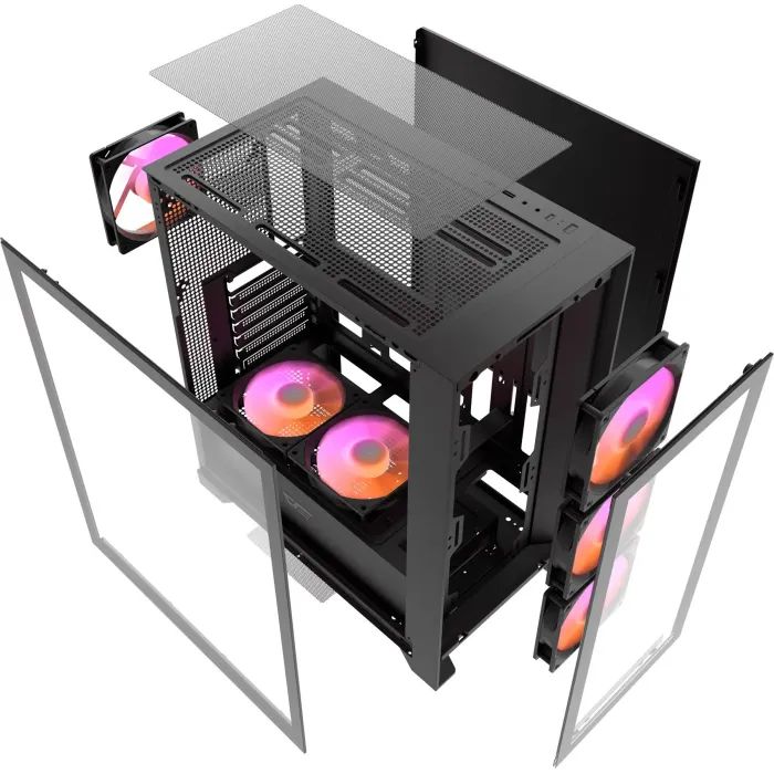 Корпус для ПК DARKFLASH DRX70 GLASS BLACK изображение 12