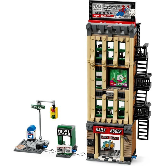 Конструктор LEGO Super Heroes Человек-паук против Мистерио: Дейли Бьюгл (76342) изображение 3