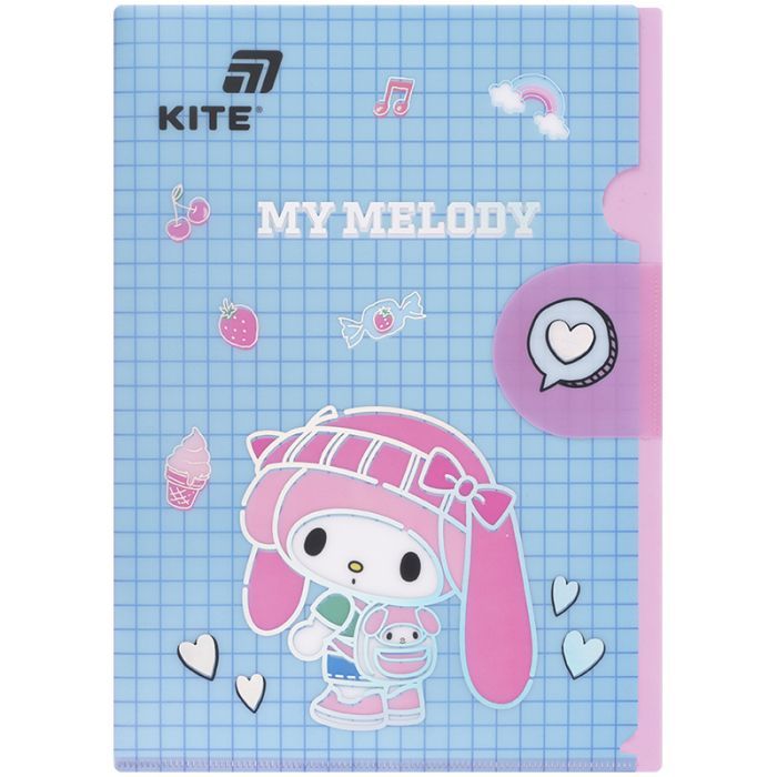 Папка - куточок Kite із клапаном A4 My Melody- 3 (HK25-248-3)