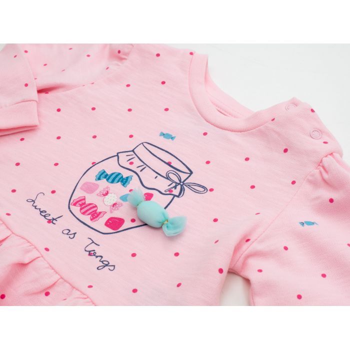 Набор детской одежды Tongs с конфетками (4043-80G-pink) изображение 3