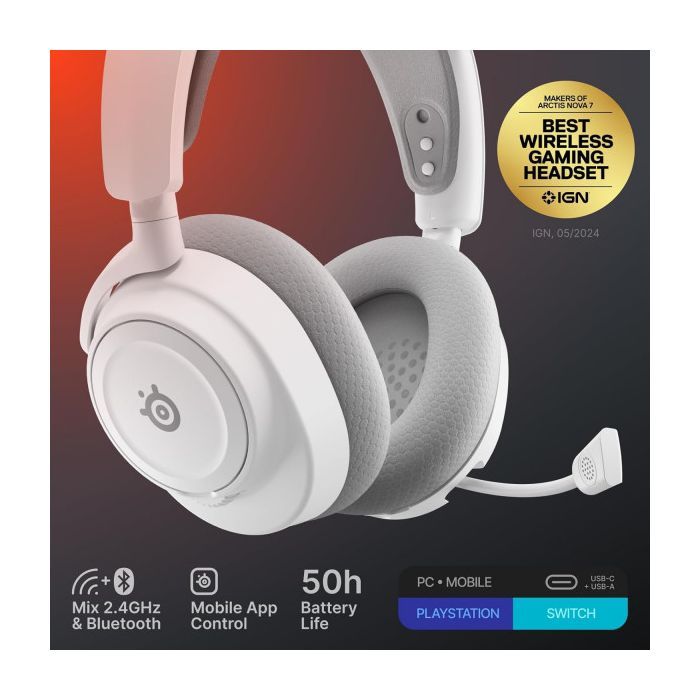 Наушники SteelSeries Arctis Nova 7 Gen 2 Wireless Magenta (61732) изображение 6