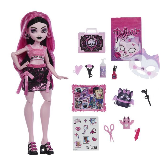 Кукла Monster High сюрприз Тайные ритуалы красоты Дракулоры (JHK43) изображение 2