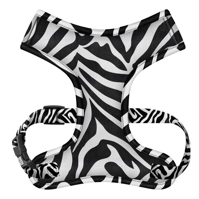 Шлея для собак WAUDOG Mesh дихаюча з QR адресником "Зебра" М (234-0055) зображення 2