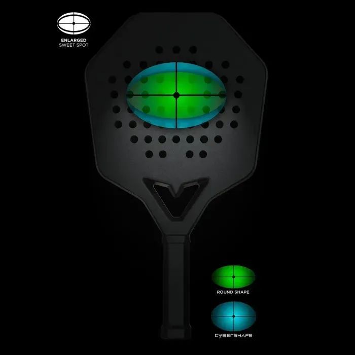 Ракетка для падел тенісу Stiga Racket 18K Cybershape 2V (2202-1722-03) (932049) зображення 5