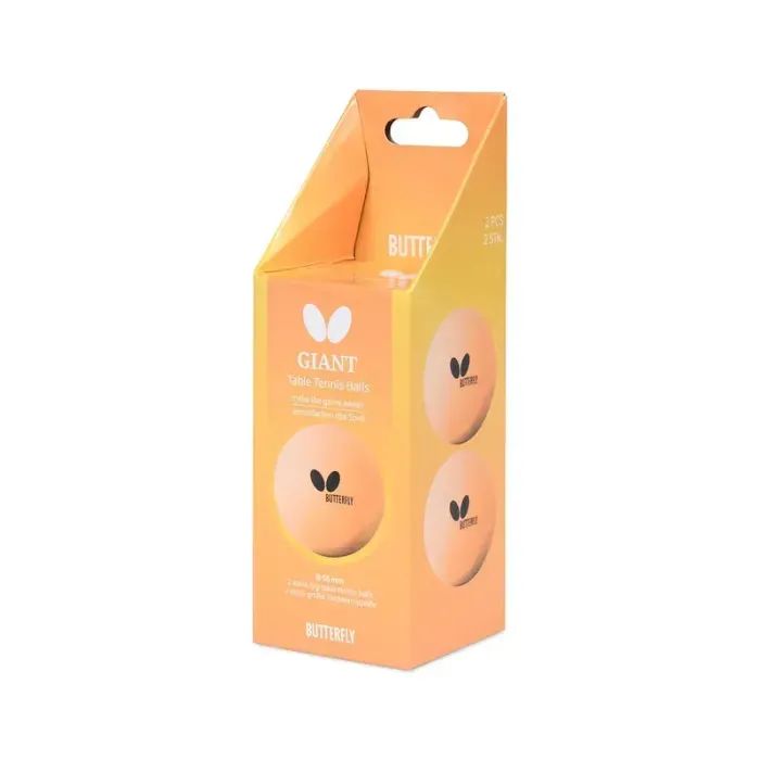 Мячик для настольного тенниса Butterfly Giant Balls 2 шт (7012790155) (932026) изображение 2