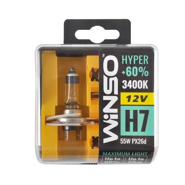 Автолампа WINSO H7 HYPER +60 55W PX26d SET (712730) зображення 4