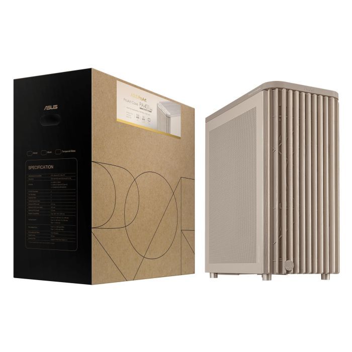 Корпус для ПК ASUS ProArt PA401 Wood Edition Mesh Beige (90DC00M7-B39000) изображение 11