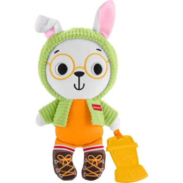 Погремушка Fisher-Price Зайка-обнимашка с прорезывателем (JLB87) изображение 2