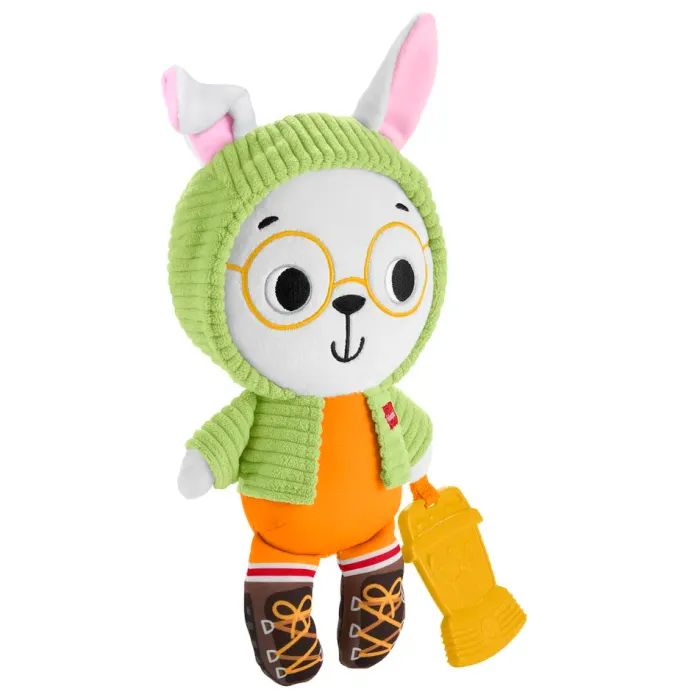 Погремушка Fisher-Price Зайка-обнимашка с прорезывателем (JLB87) изображение 3