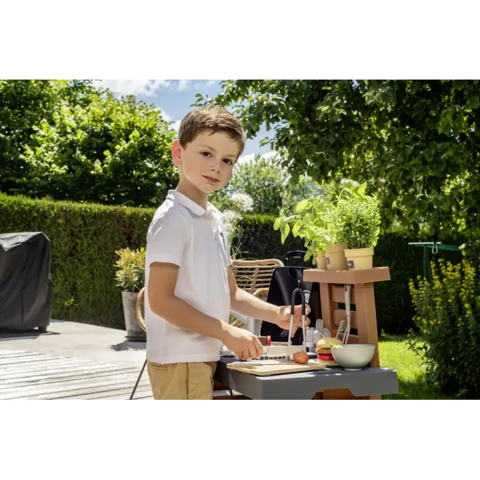 Игровой набор Smoby Садовое барбекю с регулировкой высоты, 43 аксессуара (312004) изображение 7