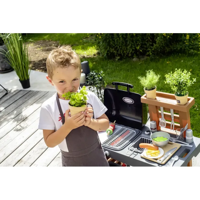 Игровой набор Smoby Садовое барбекю с регулировкой высоты, 43 аксессуара (312004) изображение 8