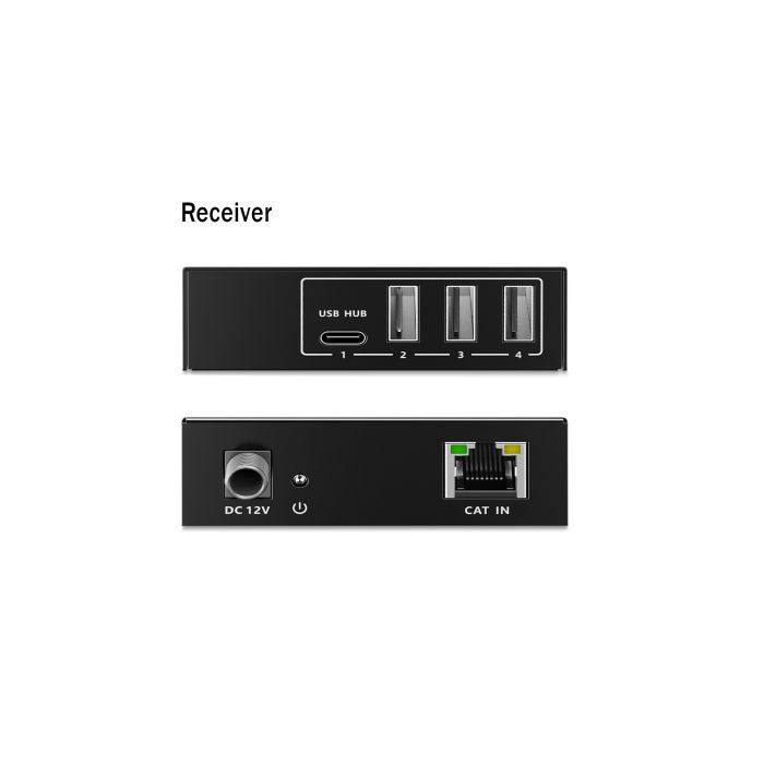Адаптер Digitus USB extender 100 m RJ-45 to 3xUSB-A + 1xUSB-C (DA-73121) зображення 10