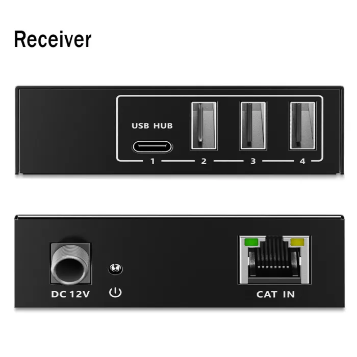 Адаптер Digitus USB extender 100 m RJ-45 to 3xUSB-A + 1xUSB-C (DA-73121) изображение 3