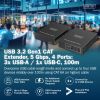 Адаптер Digitus USB extender 100 m RJ-45 to 3xUSB-A + 1xUSB-C (DA-73121) изображение 5