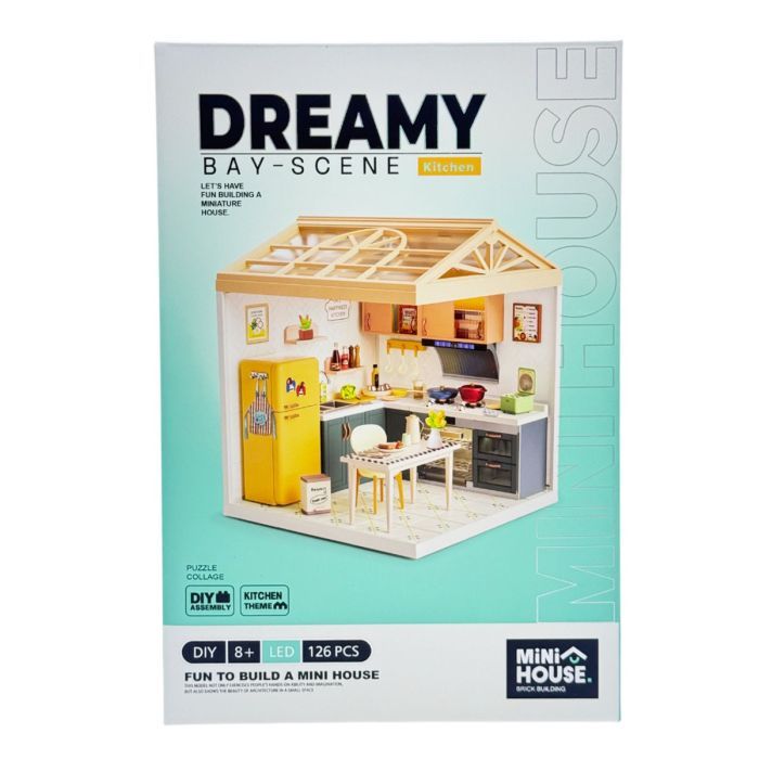 Конструктор Mini House румбокс серії Інтер'єр – Вітальня (світло) (8005)