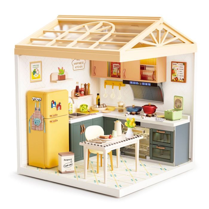 Конструктор Mini House румбокс серии Интерьер – Кухня (свет) (8005) изображение 2