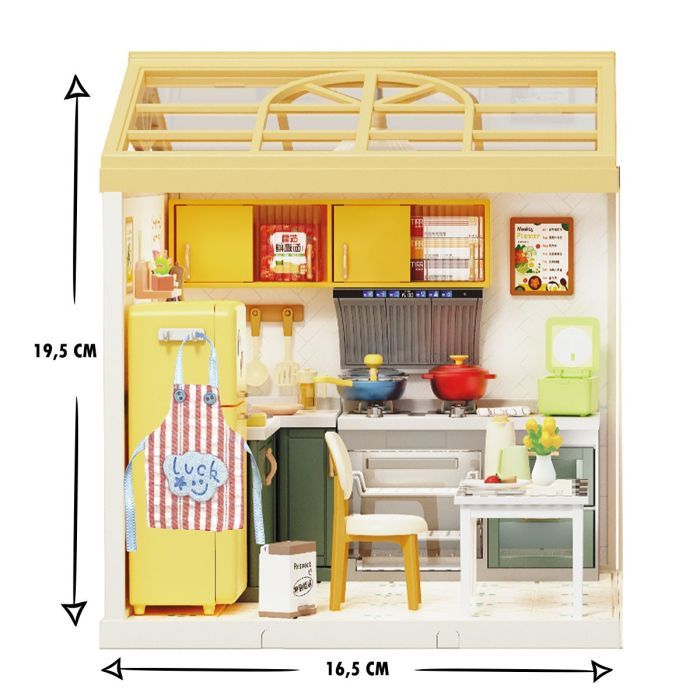 Конструктор Mini House румбокс серии Интерьер – Кухня (свет) (8005) изображение 5