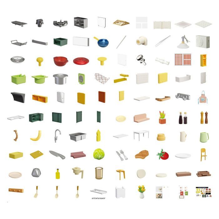 Конструктор Mini House румбокс серії Інтер'єр – Вітальня (світло) (8005) зображення 8