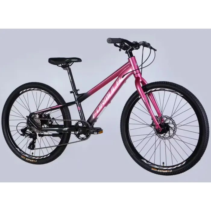 Велосипед Formula 24" F-1 DD рама-11" AL 2026 рожево-чорний (OPS-FR-24-450) изображение 2