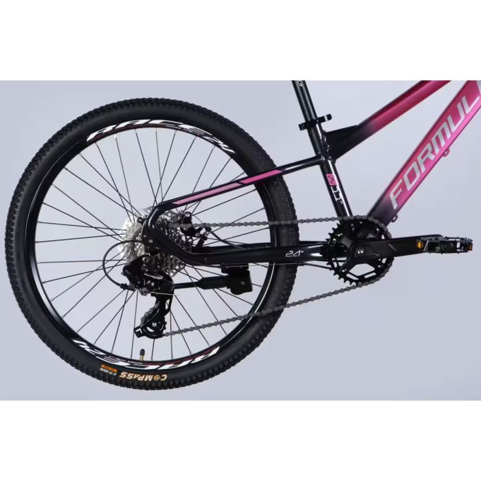 Велосипед Formula 24" F-1 DD рама-11" AL 2026 рожево-чорний (OPS-FR-24-450) изображение 5