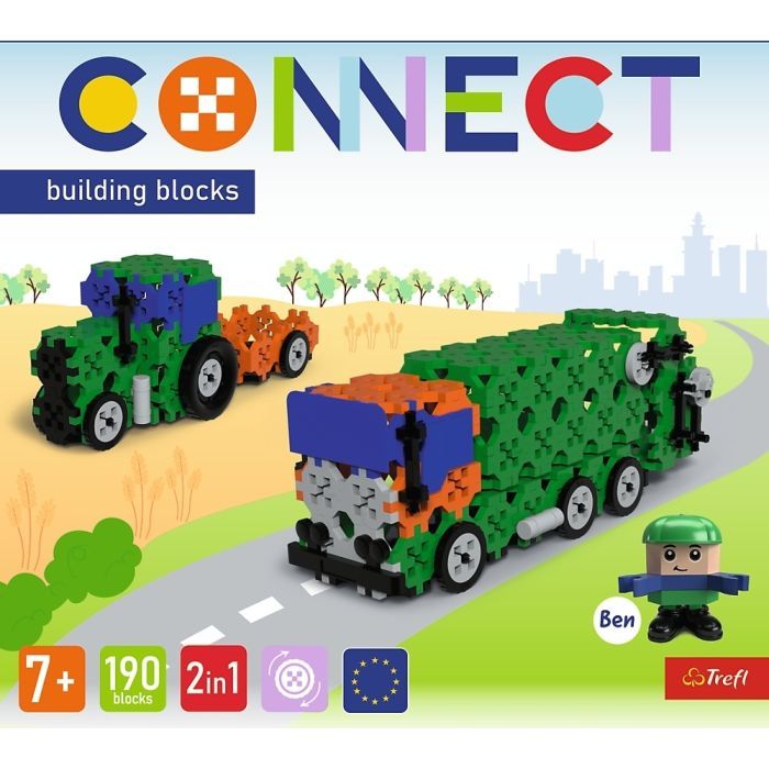 Конструктор Trefl Connect 2 в 1, 190 деталей (5900511619751) зображення 5