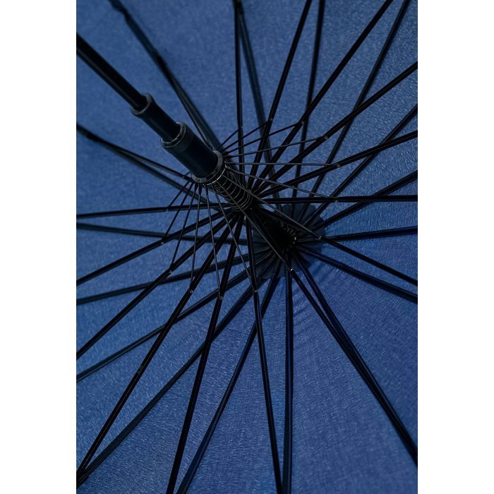 Зонт Krago тростина, 16 спиць з дерев''яною ручкою синя (umb-7-002) изображение 4