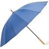 Зонт Krago тростина, 16 спиць з дерев''яною ручкою синя (umb-7-002)