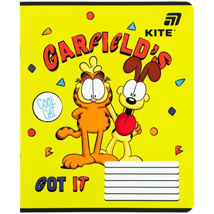 Зошит Kite Garfield, 12 аркушів, лінія (GF26-234) зображення 7