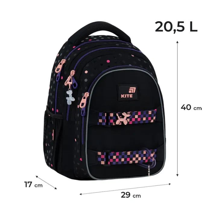 Рюкзак шкільний Kite Education teens 8001M Romantic Street Art (K26-8001M-1) зображення 12