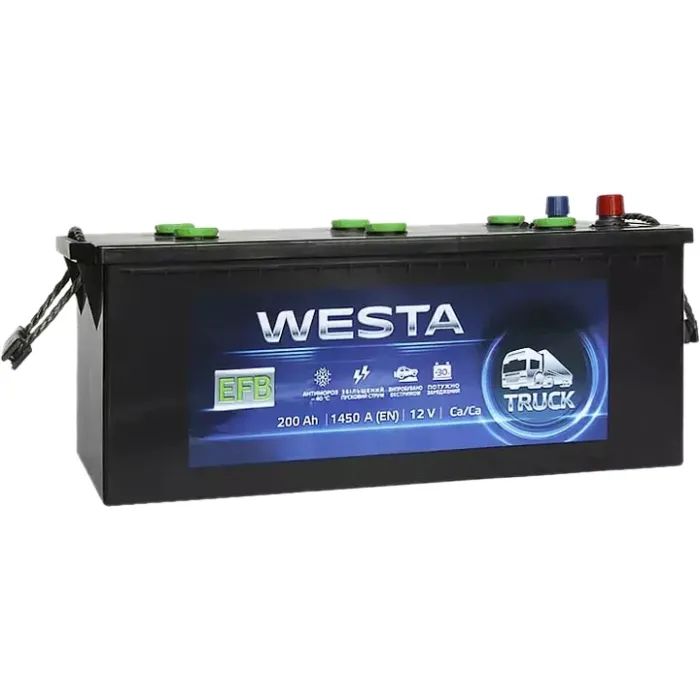 Акумулятор автомобільний Westa 6CT-200 А (3) EFB (WEFB200)