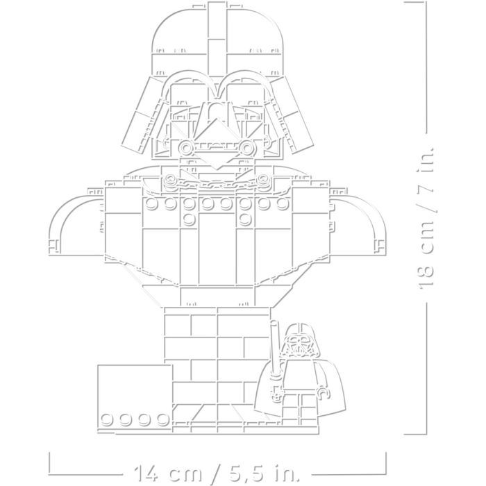 Конструктор LEGO Star Wars Бюст Дарта Вейдера (75439) изображение 6