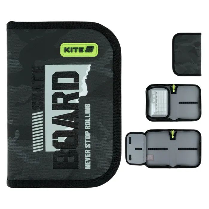 Пенал Kite SK8 Board 621, без наповнення, 1 відділення, 1 відворот (K26-621-6)