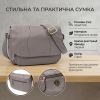 Сумка Vintage З натуральної шкіри Сіра (22974) зображення 4