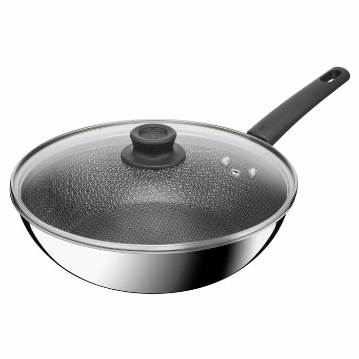 Сковорода Tefal ВОК Emotion+ Power з кришкою 28см (E3411655)