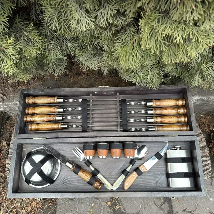 Набор для барбекю Metalzavod Осавул світла текстура (PN-Osavul-TLT) изображение 5