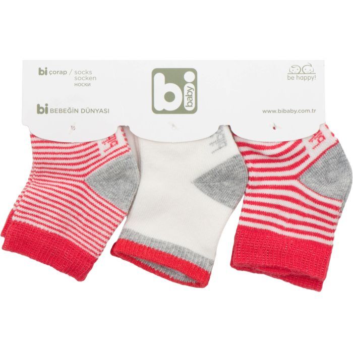 Носки детские Bibaby в полоску (68109-0-3-red)