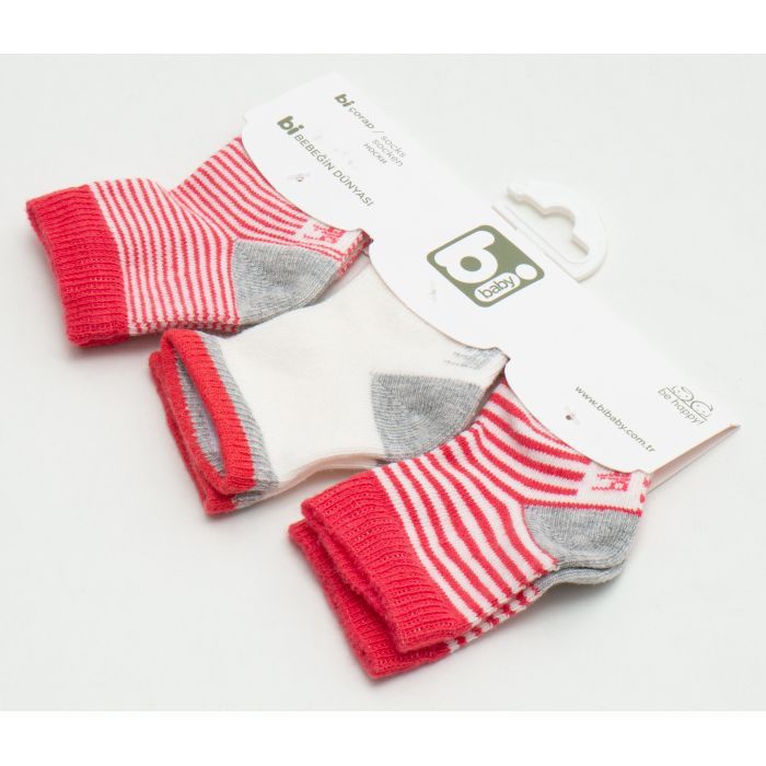 Носки детские Bibaby в полоску (68109-0-3-red) изображение 2