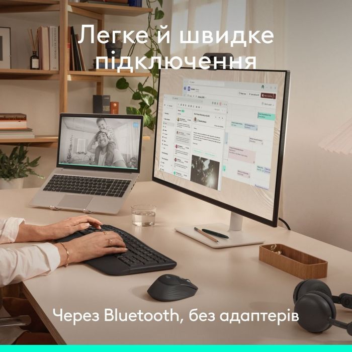 Мышка Logitech Signature Comfort Plus M850L Wireless/USB-C for Business Graphite (910-007704) изображение 10
