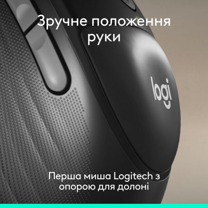 Мышка Logitech Signature Comfort Plus M850L Wireless/USB-C for Business Graphite (910-007704) изображение 2